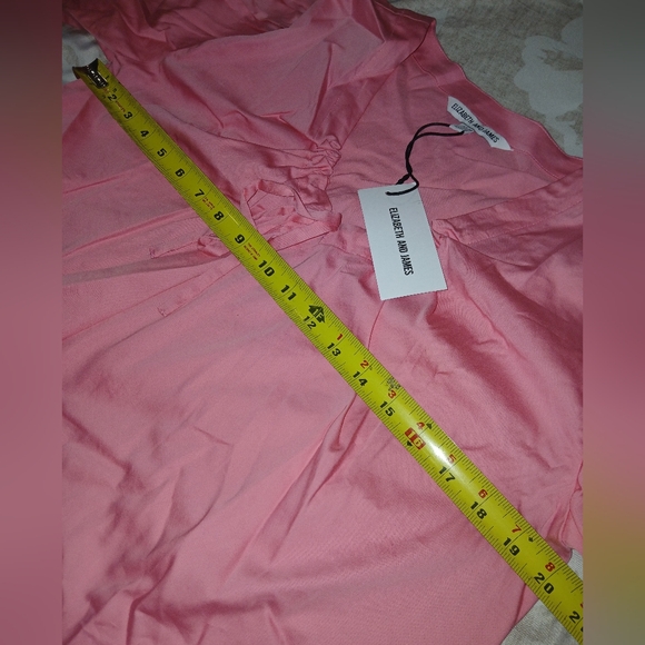 Elizabeth and James Kohl’s Women's Short Sleeve Blouse Pink NWT - Picture 7 of 8